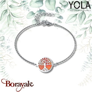 Bracelet Yola Nature Arbre de vie Acier poli IH-389