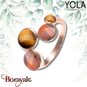 Bague Yola Nature Nature et élégance Acier plaqué IP doré IK-175-50