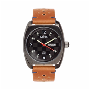 Montre KELTON RC22 Damier Brown quartz Homme 9121042
