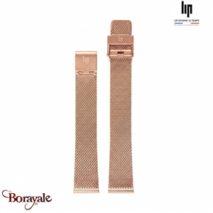 Bracelet de montre Lip Milanais rose doré 16 mm 675475
