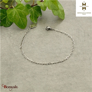 Bracelet en acier Merveilles du monde