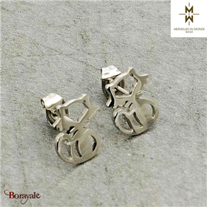 Boucles d'oreilles en Acier  Merveilles du monde