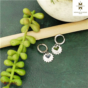 Boucles d'oreilles en Acier Merveilles du monde