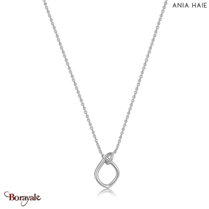 Forget Me Knot, Collier Argent plaqué rhodium  ANIA-HAIE N029-02H