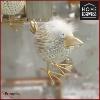 Oiseau Sur Pied doré Home Edelweiss collection : Belinda 10,5 cm