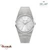 Montre Homme Orlam Elan cadran gris bracelet acier argenté étanche 10 ATM ORSSBE