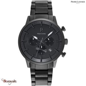 Montre PIERRE LANNIER Collection ABSOLU noir métal Homme
