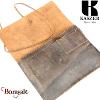 Pochette à cordon Kaszer Oregon en cuir de vachette pleine fleur marron naturel