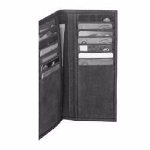 Porte cartes KASZER collection Oregon en cuir de vachette brut noir 520904-MG8