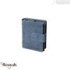Porte monnaie kaszer collection Wyoming Blue en Cuir de vachette bleu jeans 5801