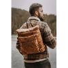 Sac à dos KASZER collection Nevada Marron naturel clair touché velours 20865-C6