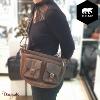 Sac bandoulière Bear Design en Cuir de vachette brut Brut Collection : brut