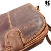 Sac bandoulière KASZER collection Wyoming brun naturel moyen 20602-C6