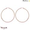 Boucles d'oreilles THABORA créoles simples fils ronds, 60 mm acier