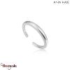 Luxe Minimalism, Bague Argent plaqué rhodium ANIA-HAIE R024-01H