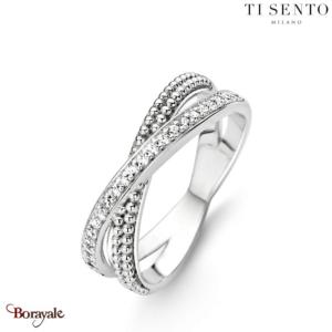 Bague TI Sento Collection : Milano Taille 56 Argent Rhodié