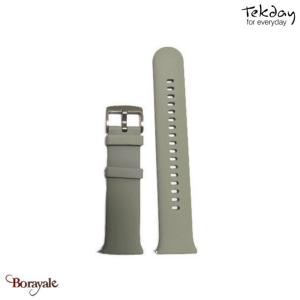 Bracelet de montre TEKDAY Silicone menthe, boucle argent 675887