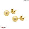 Boucles d'oreilles Pierre Lannier Nova acier doré sans nickel BJ08A2201