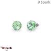 Boucles d'oreilles SPARK With EUROPEAN CRYSTALS  : Sweet Candy 8mm - Chrysolite