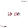 Boucles d'oreilles Spark Sweet Candy 6mm cristal autrichien sur argent A363PK