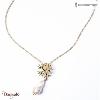 Collier Ippocampo Oro Perla  bronze plaqué or jaune IPOP16