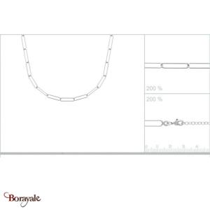 Collier argent 925° rhodié Borayale Collection : Les essentielles