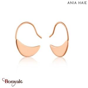 Boucles d'oreilles Ania Haie Géométrie argent 925° plaqué or rose14 carats E005-