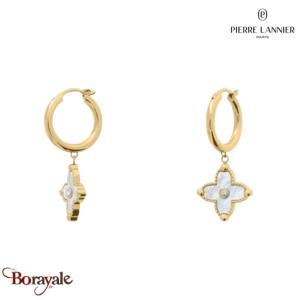 Boucles d'oreilles RUBYA Pierre Lannier BJ23A6211 acier poli de couleur or