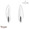 Boucles d'oreilles ENTASIS Pierre Lannier BJ20A2101 acier poli de couleur argent