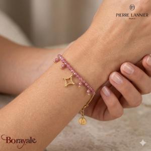 Bracelet TESSERA Pierre Lannier BJ27A1251 acier poli de couleur or