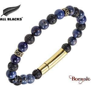 Bracelet All Blacks bijoux Homme rang de perles 682415
