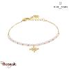 Bracelet ANTHAREA Pierre Lannier BJ25A5251 acier poli de couleur or