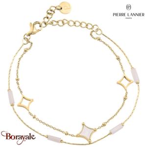 Bracelet Nebulia Pierre Lannier BJ26A1211 acier poli de couleur or