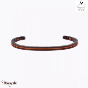 Bracelet PIG & HEN Navarch 4 Erable Orange Noir Taille : L (20cm)
