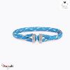 Bracelet PIG & HEN Icy Ike Bleu Clair - Ivoire Acier Taille : L (20cm)