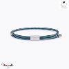 Bracelet PIG & HEN Little Lewis Bleu Clair - Marron Acier Taille : M (18-19cm)