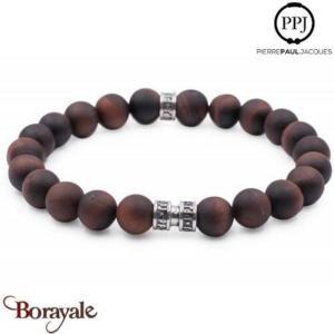 Œil de taureau mat: Bracelet Pierres fines 8 mm PPJ Taille XL
