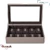 Coffret boite 10 montres, Friederich 1923 serie Bond grain croisé 20113-3