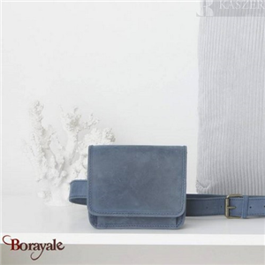 Sacoche banane KASZER collection Wyoming Bleu 20653-B6