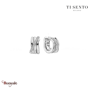 Boucles d'oreilles TI Sento Classique moderne femme 7960ZI