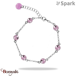 Bracelet Spark Les Intemporelles cristal autrichien sur argent A654PK