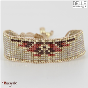 Bracelet Belle mais pas que, Rusty Gold, Perles de miyuki dorées à l'or fin