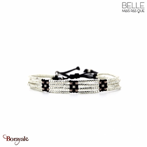 Bracelet Belle mais pas que, Collection: Velours noir B-2037-VENO