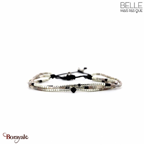 Bracelet Belle mais pas que, Collection: Velours noir B-2039-VENO