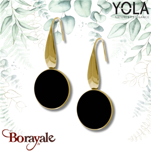 Boucles d'oreilles Onyx, Collection: Cabochon YOLA