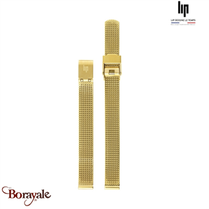 Bracelet de montre Lip Milanais doré 10 mm 675473