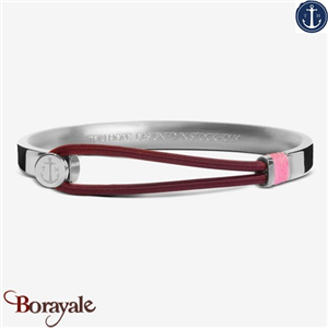 Bracelet Tom Hope Hybrid 3, Silver-Carmin: Taille M