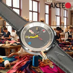 Montre AKTEO Art - Atelier Hot couture ronde 38 mm argent AAt03-N
