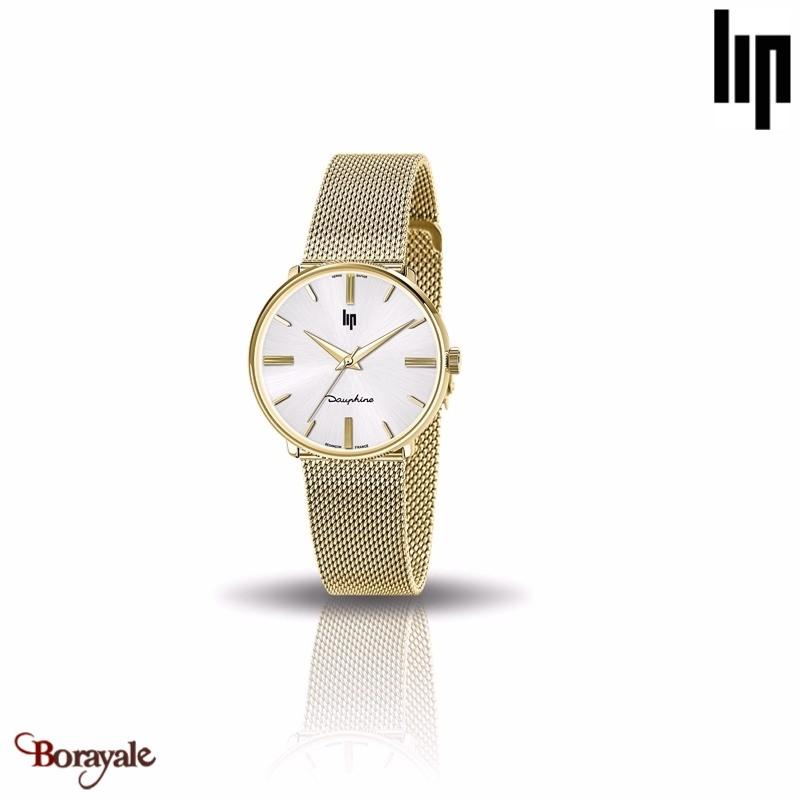 Montre Femme LIP Dauphine - Boîtier Plaqué Or, Style Art Déco, Mouvement Mécanique (Ne Fonctionne Pas)