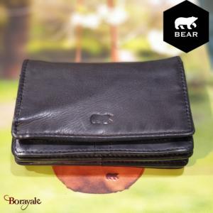 Portefeuille BEAR Cow Lavato Noir CL16212BLA